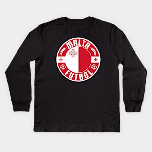 Malta Futbol Kids Long Sleeve T-Shirt